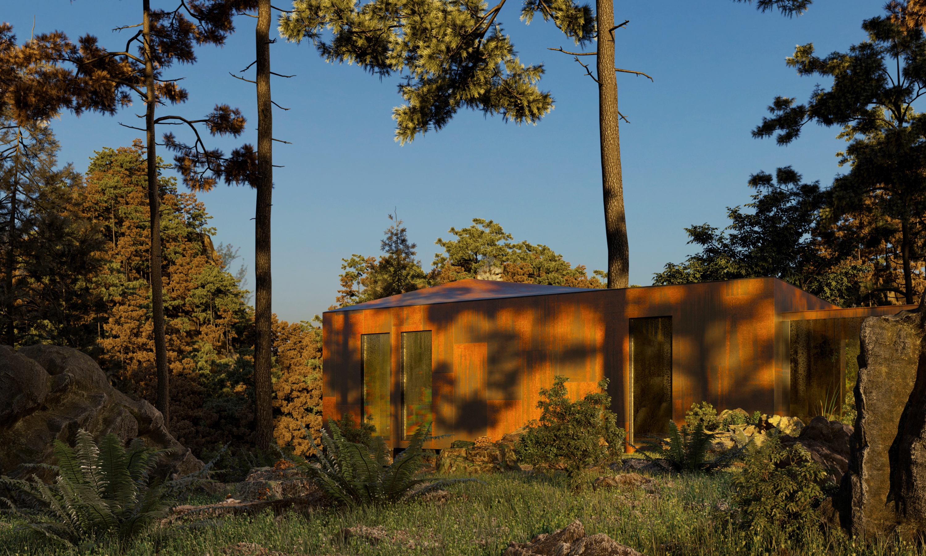 Corten House — Autumn