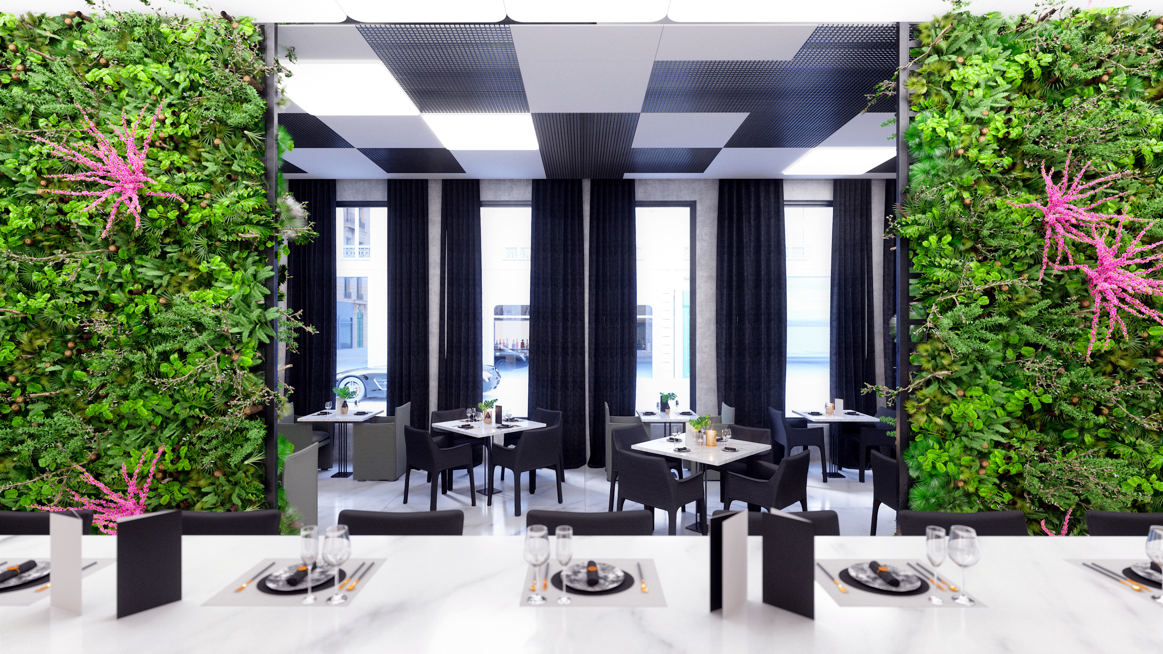 Restaurant — Green Walls
