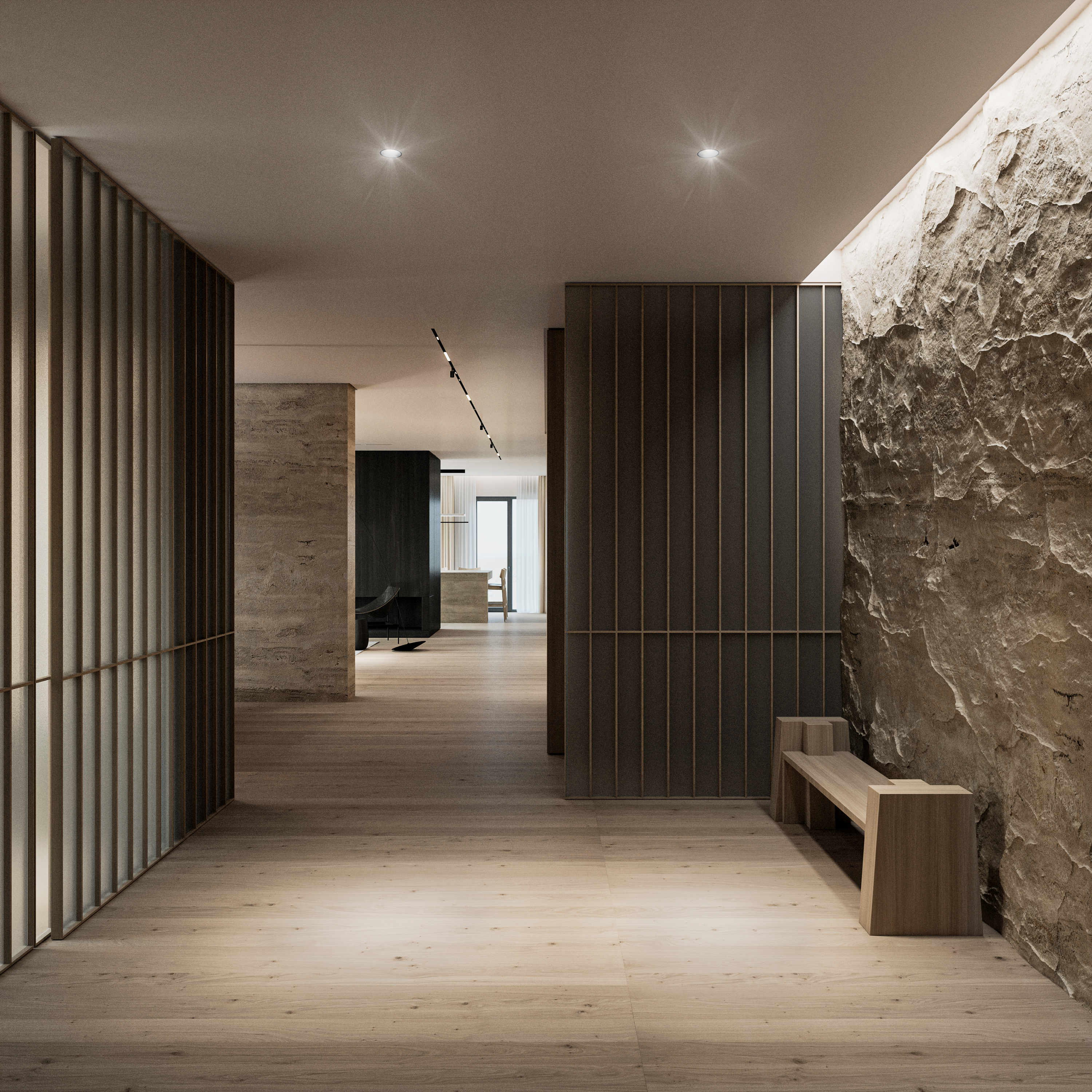 Rock Hallway